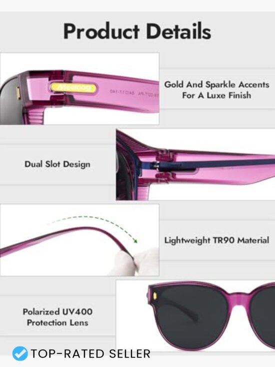 Oversized Fit Over Sunglasses Polarized TR90 Large Shades Driving Sport main image 7